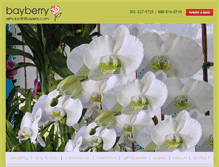 Tablet Screenshot of bayberryflowers.net